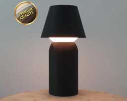 Modern Led Desk Lamp - Eclipse 3D Printed Ambient Light Night Home Decor - thumbnail 1