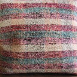 50cm Vintage Kilim Cushion Cover Handwoven - Goat Hair/Wool/Linen Village Weave Sofa Pillow Turkish Moroccan - thumbnail 2