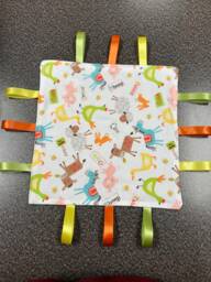 Baby Ribbon Mini Blanket/Lovey Tag - thumbnail 1