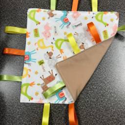 Baby Ribbon Mini Blanket/Lovey Tag - thumbnail 3
