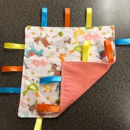 Baby Ribbon Mini Blanket/Lovey Tag - thumbnail 4