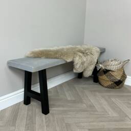 Rustic, Solid Wood, Handmade A-Frame Bench. A Frame Legs. - Dining Bench, Bench Seat - thumbnail 1