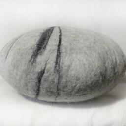 Felted Wool Stone Pillows - Decorative Rock Cushions, Modern Home Decor - thumbnail 4