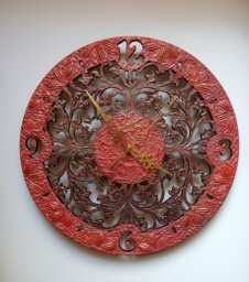Art Wall Clock Handmade Home Decor - 11.8 - thumbnail 1