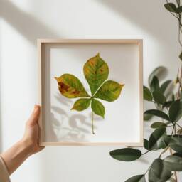 Horse Chestnut Leaf Gicl??e Print Limited Edition Botanical Watercolor - thumbnail 2