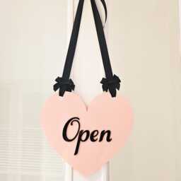 Open/Closed Shop Sign Heart Shaped - thumbnail 3