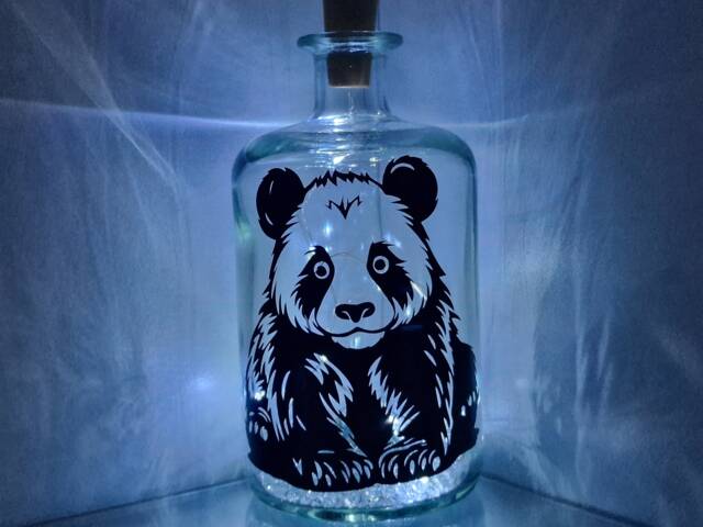 Led Panda Bottle Lamp - image 1