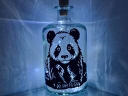 Led Panda Bottle Lamp - thumbnail 1