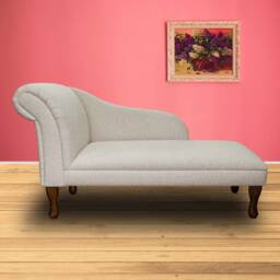 Handmade Cream Weave Chaise Longue - thumbnail 3