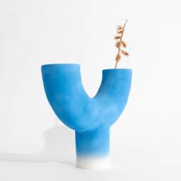 Ceramic Vase/Sculpture Portale 0036 - Minimalist Design Home Furniture & Decor Handmade in Italy - thumbnail 2