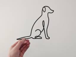 Minimalist Dog - Line Art Wall Hanging Decoration Home Decor Black Printinghive - thumbnail 1