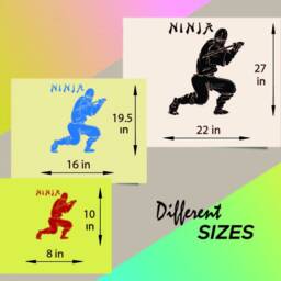 In-Style Decals Wall Vinyl Decal Home Decor Art Sticker Ninja Warrior Fighter Karate Kung Fu Martial Arts Guy Kids Boys Teen Room Design 81 - thumbnail 2
