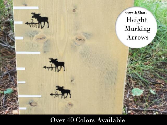Growth Chart - Moose Height Marking Arrows For Charts -Height Markers ...