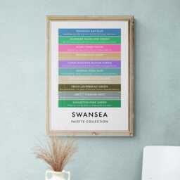 Swansea Funny Colour Palette Print, Poster Wall Art - thumbnail 3