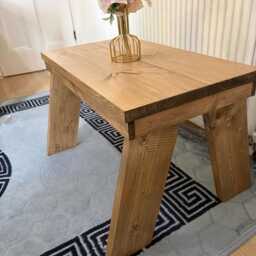 Small Coffee Table, Handmade in UK Compact Livingroom Office Coming Fully Assembled & Varnished - thumbnail 2