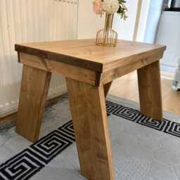 Small Coffee Table, Handmade in UK Compact Livingroom Office Coming Fully Assembled & Varnished - thumbnail 3