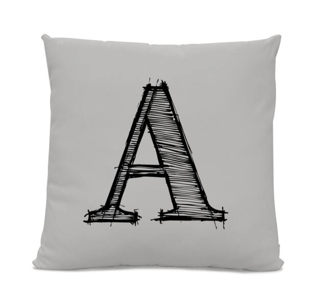 Initial Pillow - Letter With A Monogrammed Custom Throw