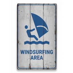 Wind Surfing Decor Sign, Wooden Beach Sport Surfers Lifestyle, Ocean Decor, Sale Wall - Old Sign - thumbnail 2