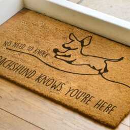 Funny Doormat - Dachshund Gift Welcome Mat Dad Gift Wiener Dog Front Door Sausage Small - thumbnail 2