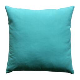 Aqua Throw Pillow, Mandarin Blue Pillow Cover, Solid Zippered Cushion Plain Case, Sofa Pillows - thumbnail 1