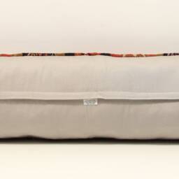 Handmade King Kilim Pillow Cover, Turkish Lumbar Cushion - 12x48 Inch - thumbnail 4