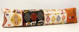 Handmade King Kilim Pillow Cover, Turkish Lumbar Cushion - 12x48 Inch