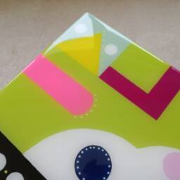 Handmade Epoxy Resin Coffee Table Colorful Abstract Pop Art Side Table - thumbnail 4