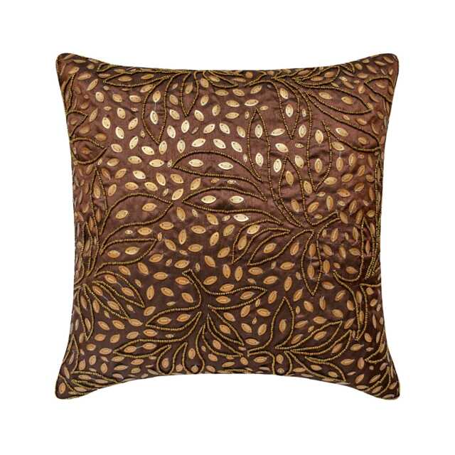 "Luxury Leaf Sofa Throw 16""x16" - image 1