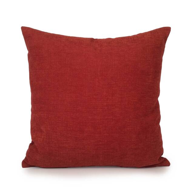 Deep Orange Red Pillow Cover, Throw Decorative Cushion Pillowcase, Accent Pillow, Velvet Covers - image 1