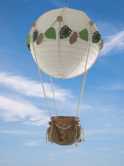 Hot Air Balloon Light Shade, Decoration, Woodland, Jungle Themed, Toy Not Included - image 1