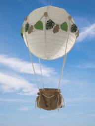 Hot Air Balloon Light Shade, Decoration, Woodland, Jungle Themed, Toy Not Included - thumbnail 1