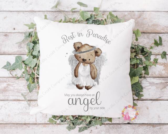 Baby Loss, in Memory, Memorial Gift, Loss Cushion, Miscarriage Pillow, Infant Grieving Gift, Angel - image 1