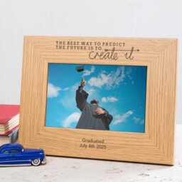 Personalised Engraved Create Your Future Photo Frame - Graduation Gift For Daughter Son New Job Friends Motivational Quote - thumbnail 2