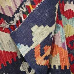 Heritage Runner Rug, Handmade Artisan Afghan Turkish Scandinavian Navajo Bohemian Flatweave Wool Multicolour Kilim Rug 294x64 cm - thumbnail 4