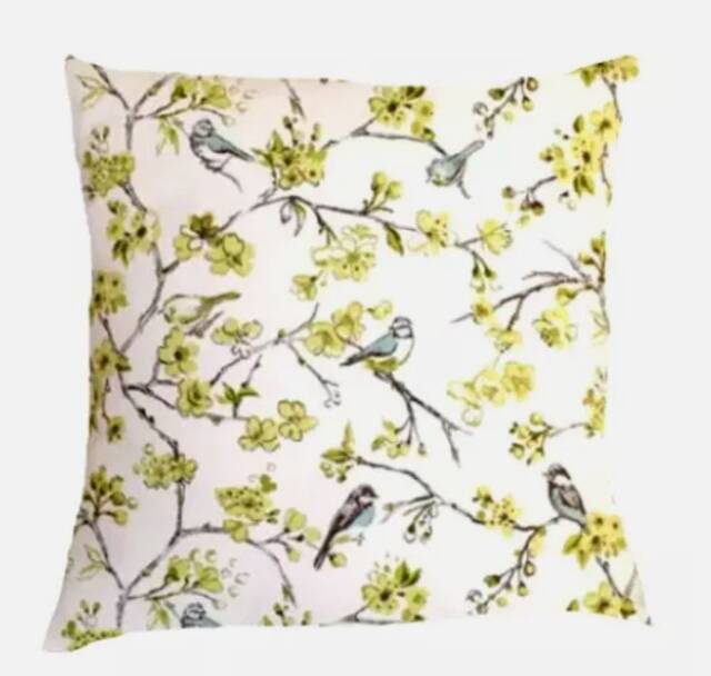 Floral Blossom Cushion Cover , Bird Citrus Throw Pillow Scatter Cushions UK - image 1