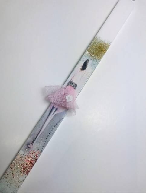 Greek Easter Candle-Ballerina Candle, Greek Candles, Lambatha, Lambades, Greek Lambada, ??????????????, Palm Sunday - image 1
