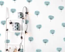 Abstract Floral Wall Decals - Kids Decal, Nursery Decor, Flower Stickers, Art - thumbnail 1