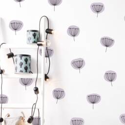 Abstract Floral Wall Decals - Kids Decal, Nursery Decor, Flower Stickers, Art - thumbnail 3