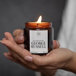 Smells Like George Russell Candle, Formula One Gift, Luxury Soy Wax - thumbnail 1