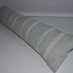 Green & Cream Fabric Door Draught Excluder Cushion 91 X 19 cm 36 7 Half Inch - thumbnail 3