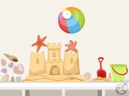 "Wall Sticker ""Beach Set" - thumbnail 1