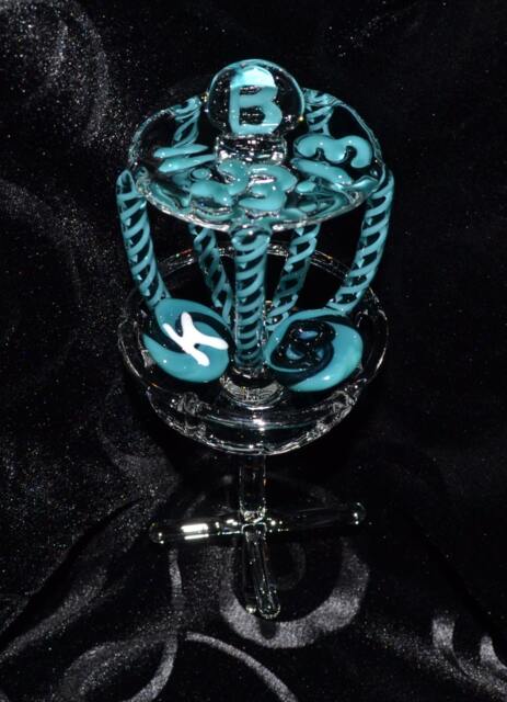 Zu Glass, Cake Topper Disc Golf Basket Deluxe Wedding Or Other Special Occasion ~You Can Customize Your Colors~ - image 1