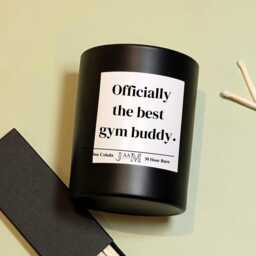 Best Gym Buddy Candle Gift Set. Candle For Partner. Gym Goer Gifts. Fitness Enthusiast - thumbnail 2