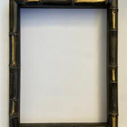 Bamboo Style Photo Frame Black & Gold Wooden Picture Frame - thumbnail 3