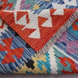 3'2x9'7 Ft Runner Rug Afghan Handmade Kilim Rug, Wool Flatweave Geometric Oriental Rug, 10 Hallway Runner, Kitchen - thumbnail 4
