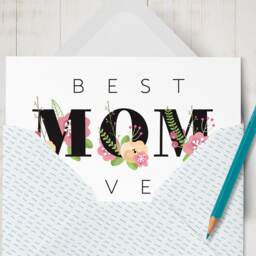 Mother Flower Gift, Best Mom Wall Print, Art Print For Mom, Printable Mothers Day Decor, Gift Her, Card Coloring Page - thumbnail 3