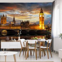Big Ben London Night Wallpaper Mural - Peel & Stick Wall Decor - thumbnail 2