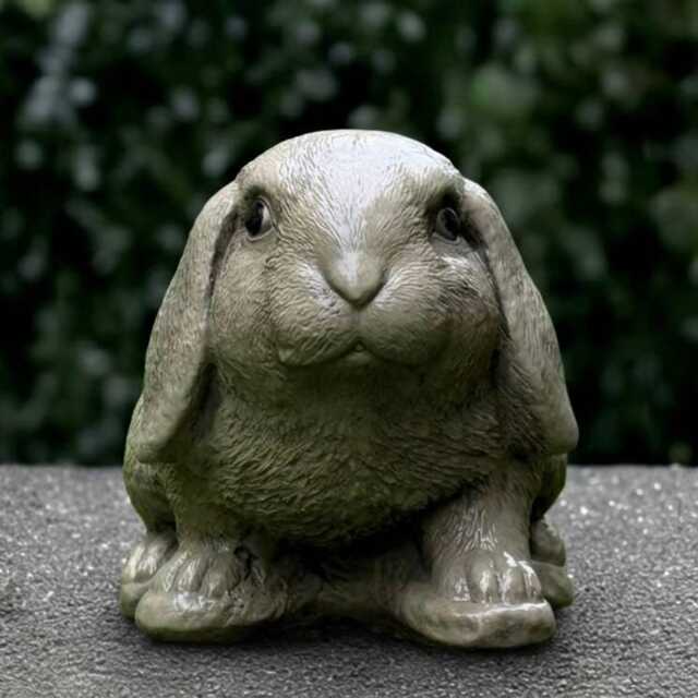 Garden Rabbit Sculpture Concrete Bunny Statue Cement Animal Decoration Handmade Ornament Rabbit Lover Gift Front Door Figurine - image 1