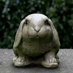 Garden Rabbit Sculpture Concrete Bunny Statue Cement Animal Decoration Handmade Ornament Rabbit Lover Gift Front Door Figurine - thumbnail 1