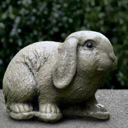 Garden Rabbit Sculpture Concrete Bunny Statue Cement Animal Decoration Handmade Ornament Rabbit Lover Gift Front Door Figurine - thumbnail 4